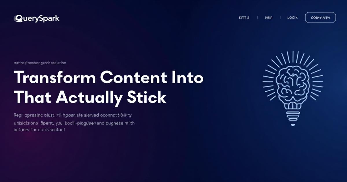 QuerySpark — Free AI Quiz Generator from PDFs